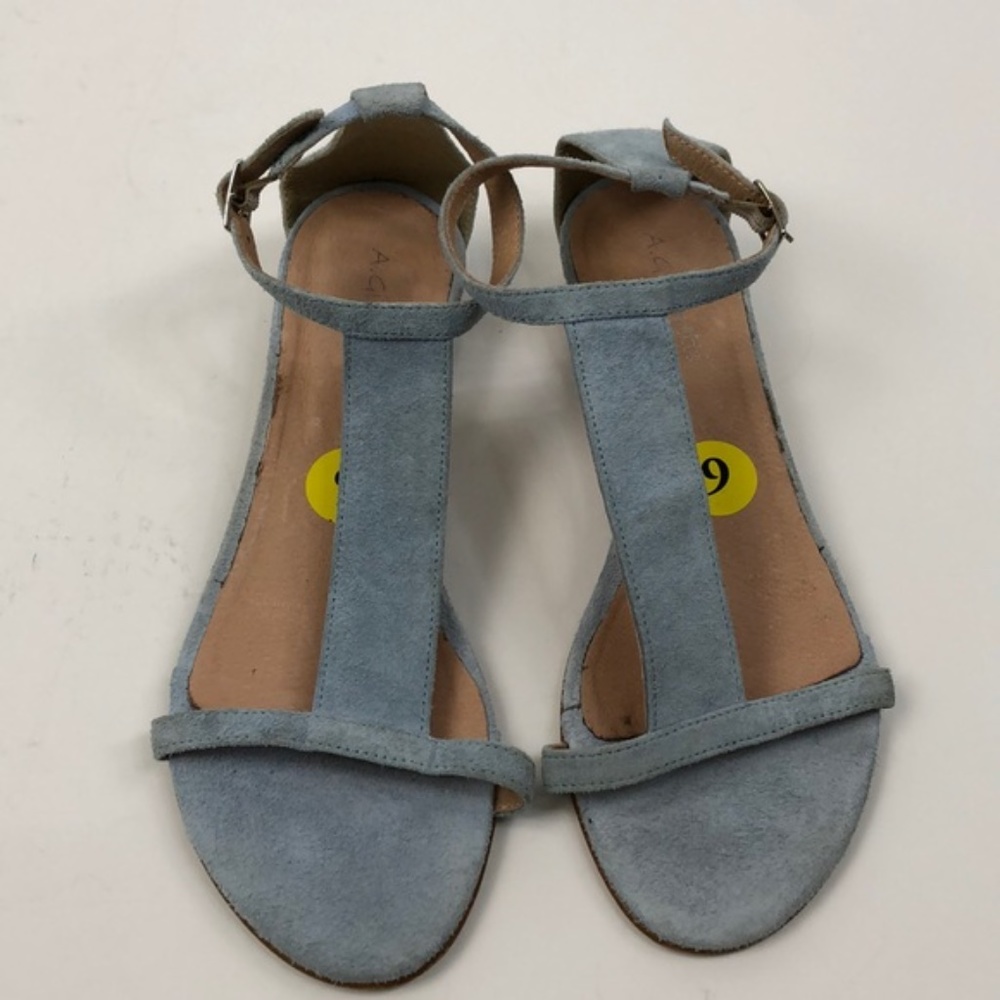 A. Giannetti Kendra Blue Strappy Sandals, Size 9 - Picture 5 of 6